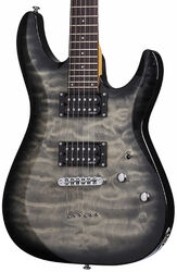 Guitarra eléctrica con forma de str. Schecter C-6 Plus - Charcoal burst