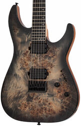 Guitarra eléctrica con forma de str. Schecter C-6 Pro - Charcoal burst