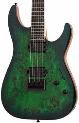 Guitarra eléctrica de doble corte Schecter C-6 Pro - Aqua burst