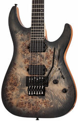 Guitarra eléctrica con forma de str. Schecter C-6 Pro FR - Charcoal burst