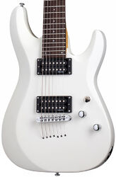 Guitarra eléctrica de 7 cuerdas Schecter C-7 Deluxe - Satin white