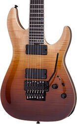 Guitarra eléctrica de 7 cuerdas Schecter C-7 FR SLS Elite - Antique fade burst