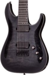 Guitarra eléctrica de 7 cuerdas Schecter Hellraiser Hybrid C-7 - Trans black burst