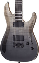 Guitarra eléctrica de 7 cuerdas Schecter C-7 SLS Elite - Black fade burst