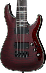 Guitarra eléctrica barítono  Schecter Hellraiser C-8 - Black cherry