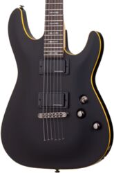 Guitarra eléctrica con forma de str. Schecter Demon-6 - Aged black satin