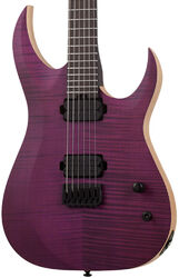 Guitarra eléctrica con forma de str. Schecter John Browne Tao-6 - Satin trans purple