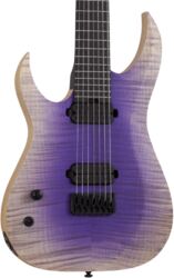 Guitarra eléctrica barítono Schecter John Browne Tao-7 7-String Left-handed - OZONE BURST
