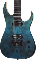 Guitarra electrica metalica Schecter Keith Merrow KM-7 MK-III Pro USA - Lagoon fade