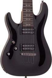 Guitarra electrica para zurdos Schecter Omen-7 LH Zurdo - Black