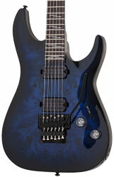 Guitarra eléctrica con forma de str. Schecter Omen Elite-6 FR - See thru blueburst