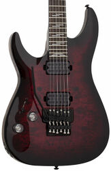 Guitarra electrica para zurdos Schecter Omen Elite-6 FR LH Zurdo - Black cherry burst