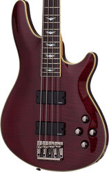 Bajo eléctrico de cuerpo sólido Schecter Omen Extreme-4 - Black cherry