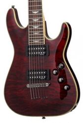 Guitarra eléctrica de 7 cuerdas Schecter Omen Extreme-7 - Black cherry gloss