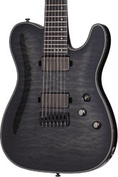 Guitarra eléctrica de 7 cuerdas Schecter Hellraiser Hybrid PT-7 - Transp. black burst