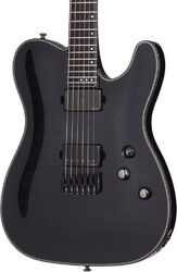 Guitarra eléctrica con forma de tel Schecter Hellraiser Hybrid PT - Transp. black burst