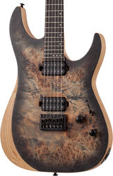 Guitarra eléctrica con forma de str. Schecter Reaper-6 - Satin charcoal burst