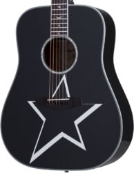 Guitarra folk Schecter Robert Smith RS-1000 Busker - Black