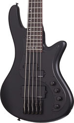 Bajo eléctrico de cuerpo sólido Schecter Stiletto Stealth-5 - Satin black