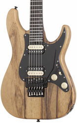 Guitarra electrica metalica Schecter Sun Valley Super Shredder Exotic Black Limba - Natural