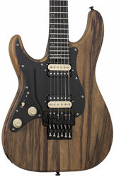 Guitarra electrica para zurdos Schecter Sun Valley Super Shredder Exotic Black Limba LH - Black limba