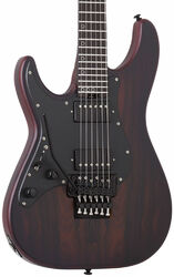 Guitarra electrica para zurdos Schecter Sun Valley Super Shredder Exotic Ziricote LH - Natural