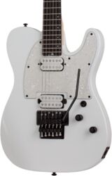 Guitarra eléctrica con forma de tel Schecter Sun Valley Super Shredder PT FR - Metallic white