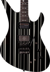 Guitarra eléctrica con forma de str. Schecter Synyster Custom-S - black silver