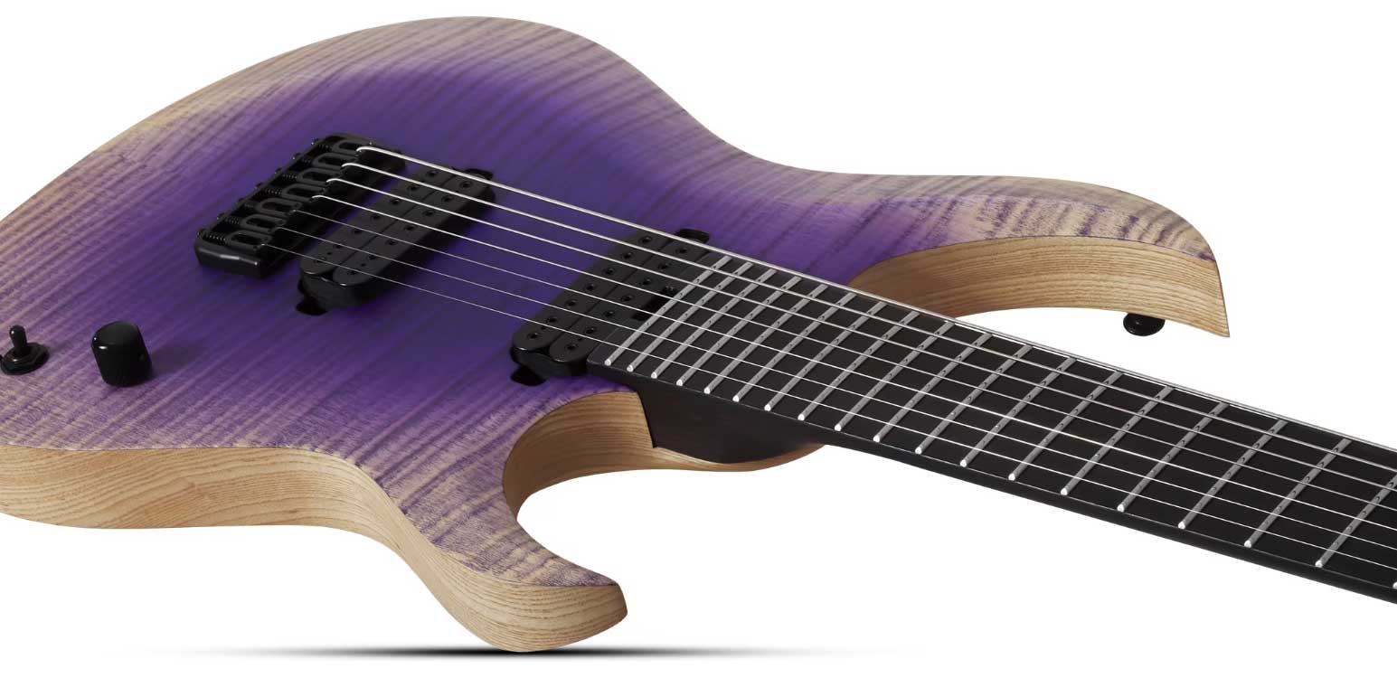 Schecter John Browne Tao-7 Signature Baryton 2h Ht Eb - Ozone Burst - Guitarra eléctrica barítono - Variation 2