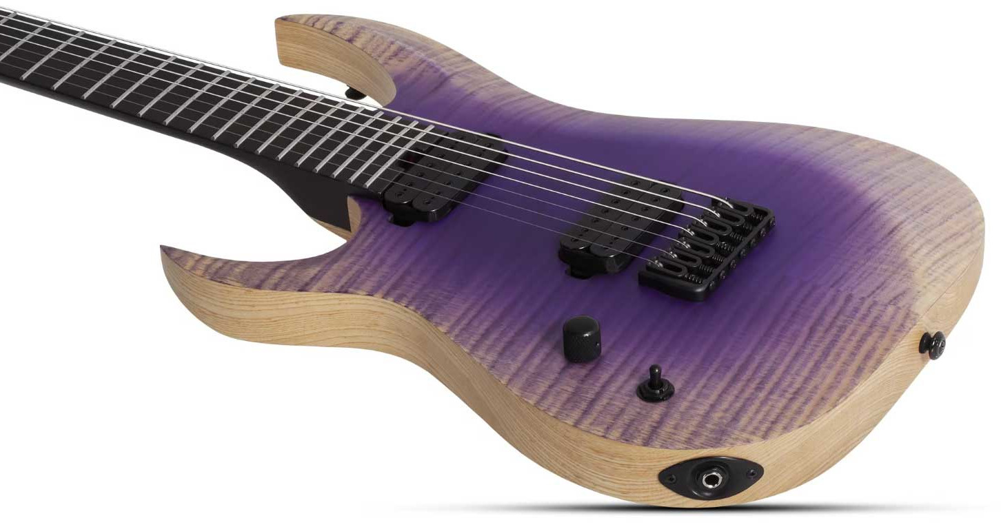 Schecter John Browne Tao-7 Signature Baryton Gaucher 2h Ht Eb - Ozone Burst - Guitarra eléctrica barítono - Variation 2