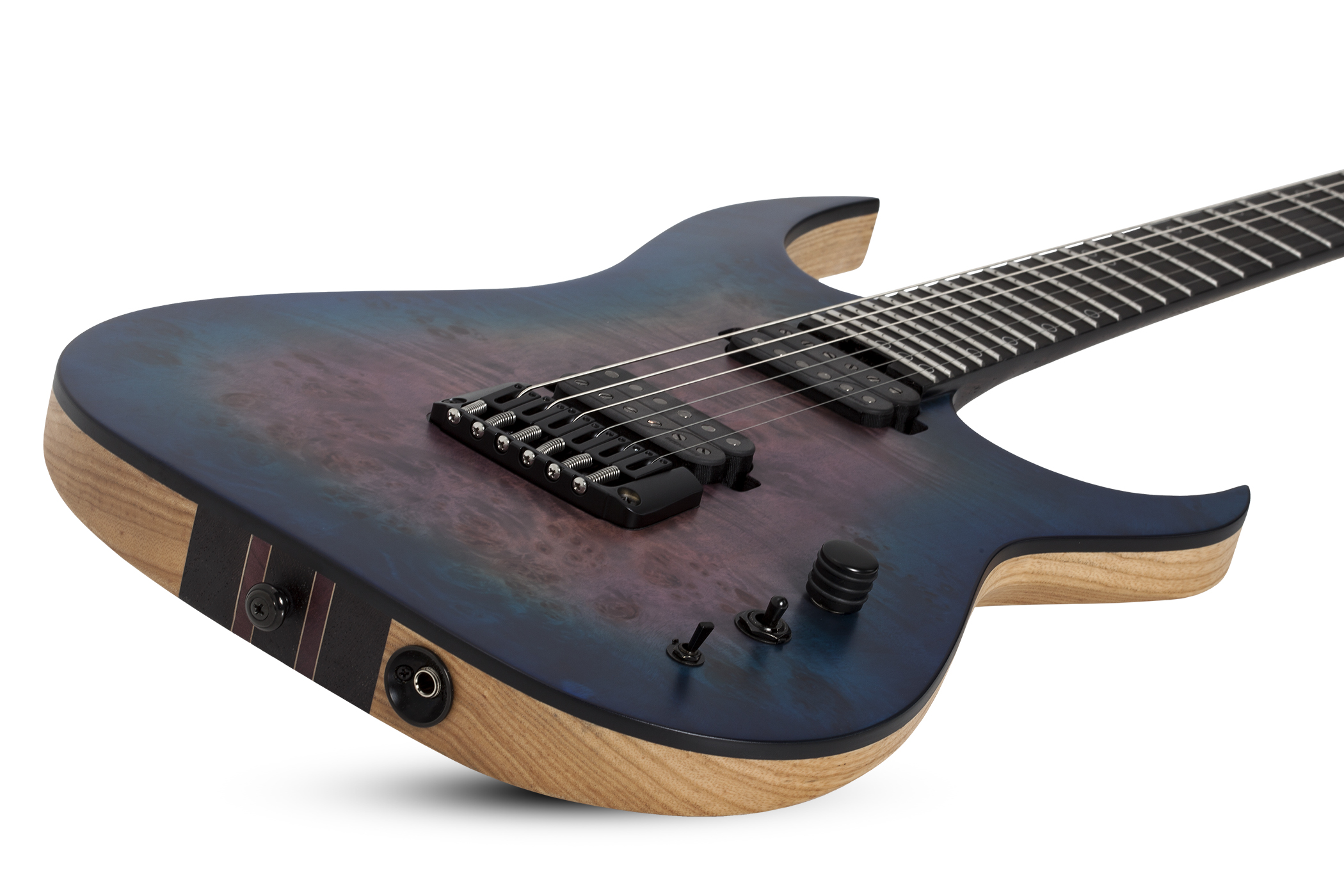 Schecter Keith Merrow Km-6 Mk-iii Artist Signature 2h Ht Eb - Blue Crimson - Guitarra eléctrica de doble corte - Variation 1