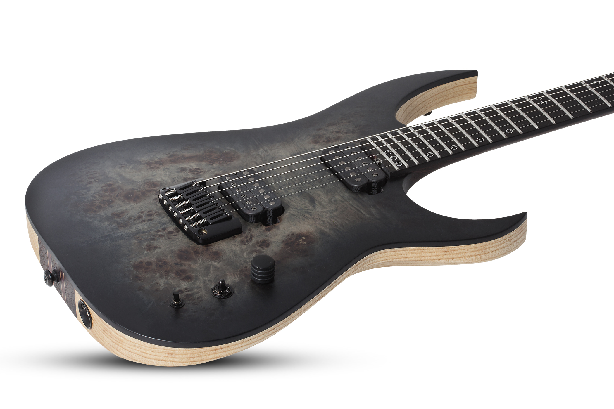 Schecter Keith Merrow Km-6 Mk-iii Artist Signature 2h Ht Eb - Trans Black Burst - Guitarra eléctrica de doble corte - Variation 1