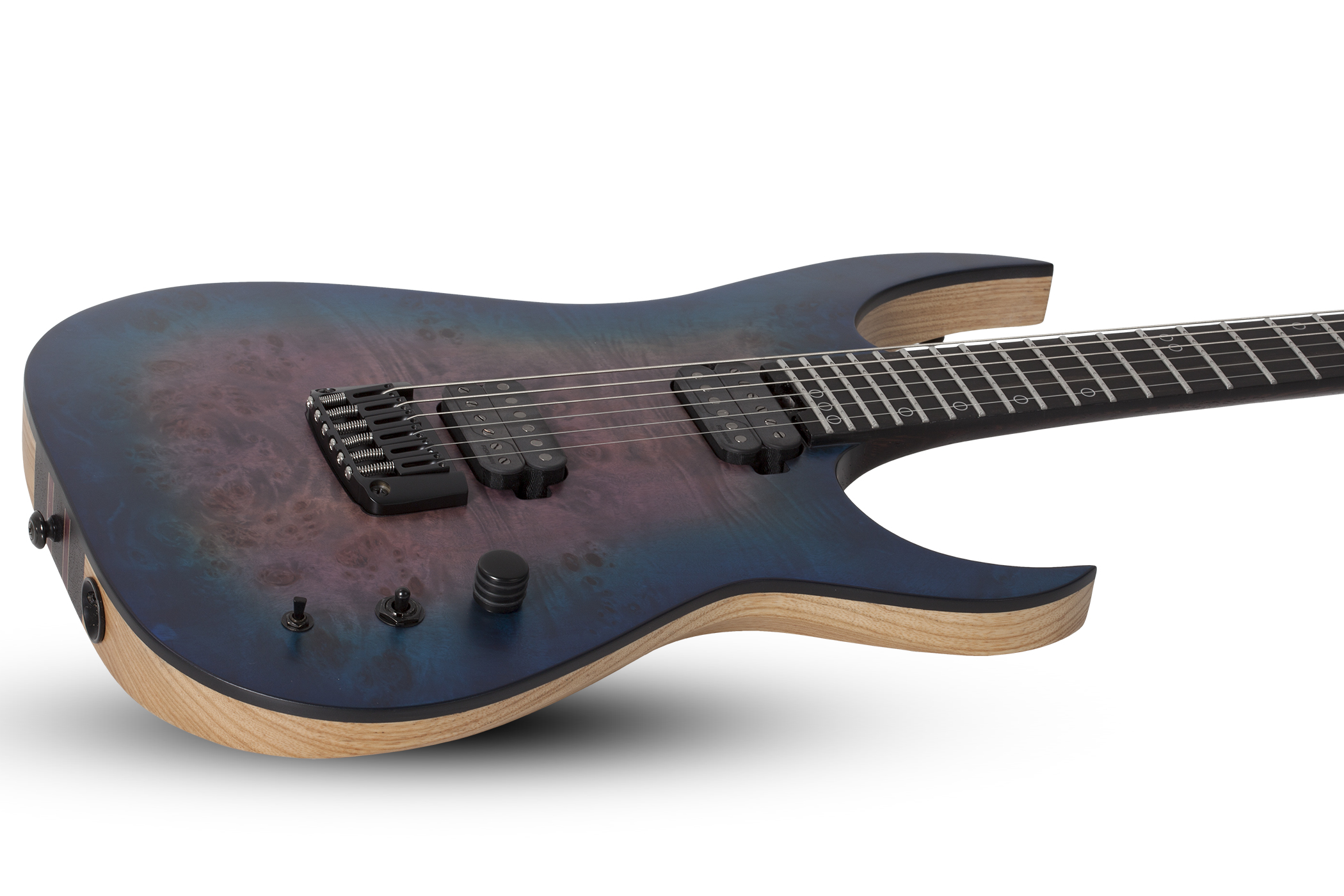 Schecter Keith Merrow Km-6 Mk-iii Artist Signature 2h Ht Eb - Blue Crimson - Guitarra eléctrica de doble corte - Variation 2