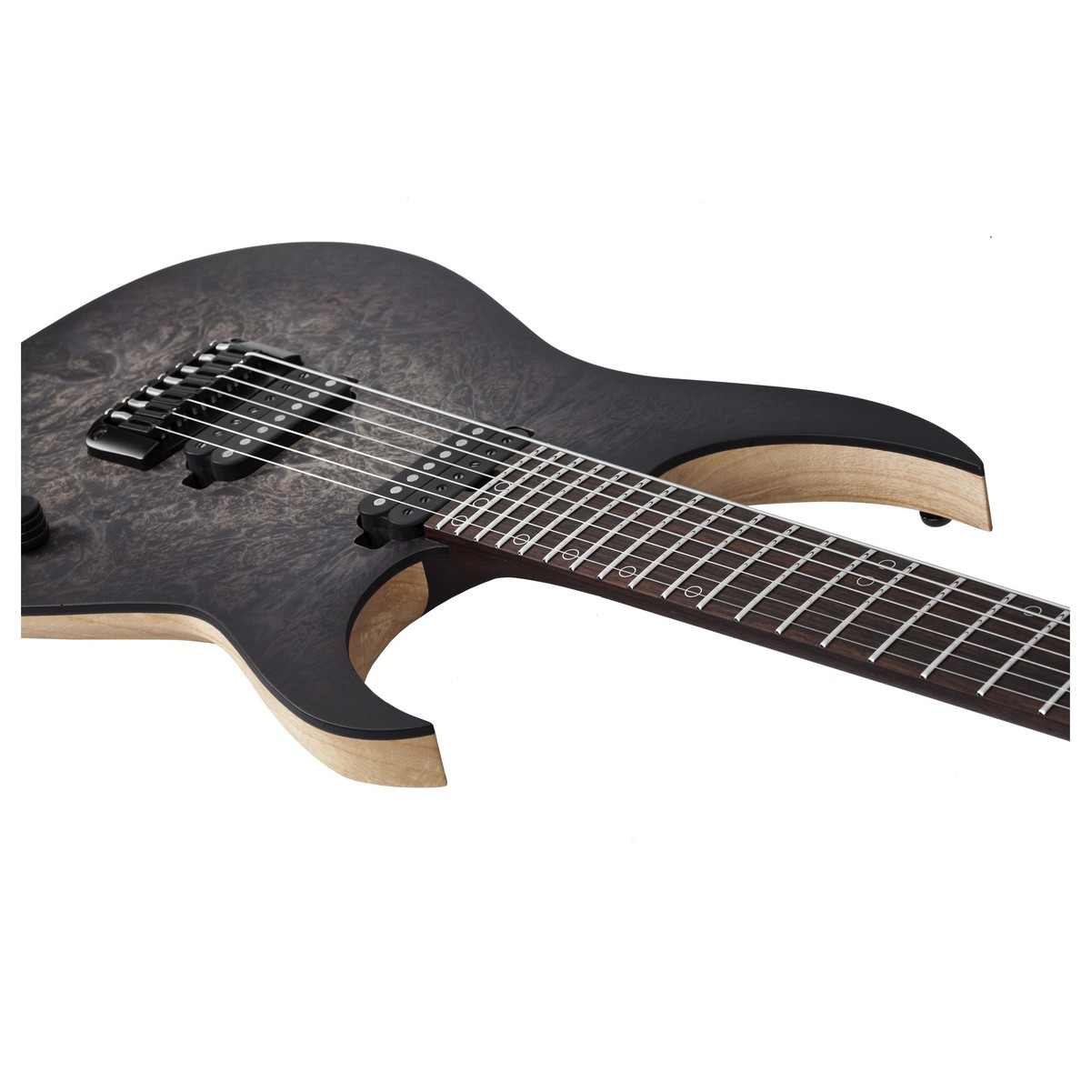 Schecter Keith Merrow Km-7 Mk-iii Artist Signature 7c 2h Ht Eb - Trans Black Pearl - Guitarra eléctrica de 7 cuerdas - Variation 1