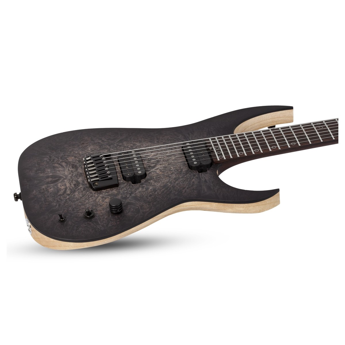 Schecter Keith Merrow Km-7 Mk-iii Artist Signature 7c 2h Ht Eb - Trans Black Pearl - Guitarra eléctrica de 7 cuerdas - Variation 2