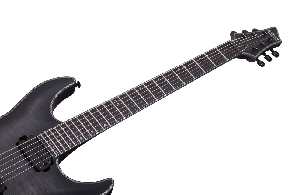 Schecter Keith Merrow Km-6 Signature Hh Ht Eb - Trans Black Burst Satin - Guitarra eléctrica con forma de str. - Variation 5