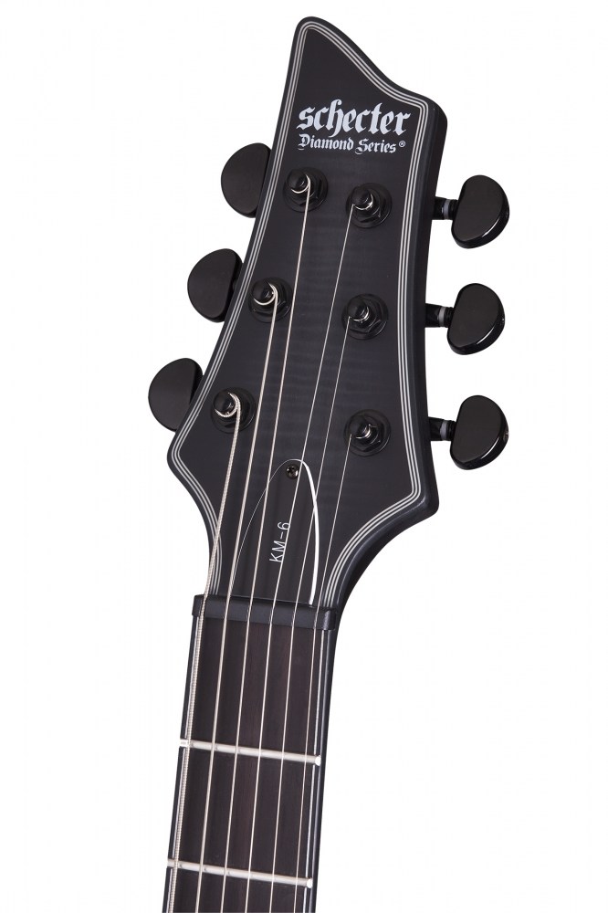 Schecter Keith Merrow Km-6 Signature Hh Ht Eb - Trans Black Burst Satin - Guitarra eléctrica con forma de str. - Variation 6