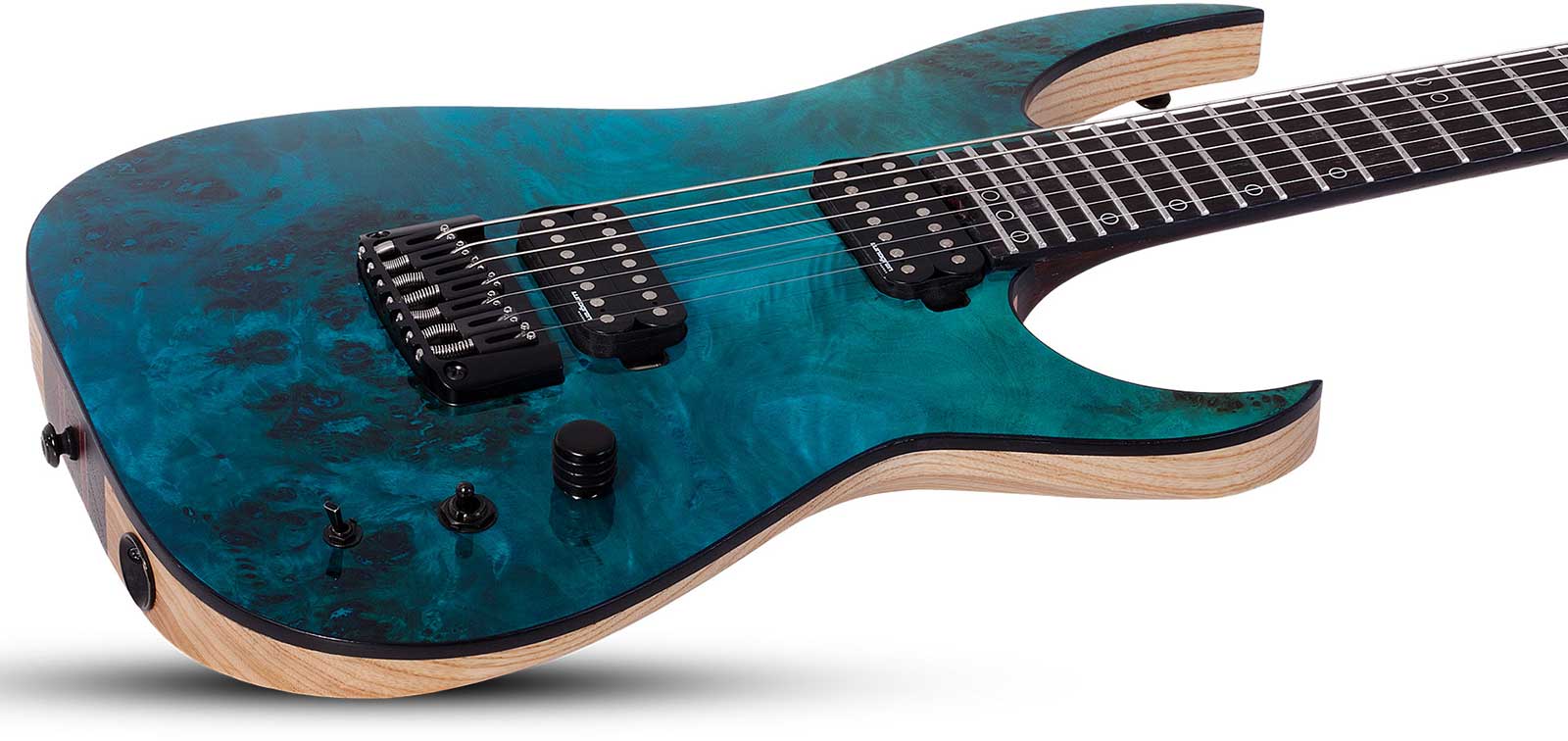 Schecter Keith Merrow Km7 Mkiii Pro Usa 7c 2h Eb - Lagoon Fade - Guitarra electrica metalica - Variation 2