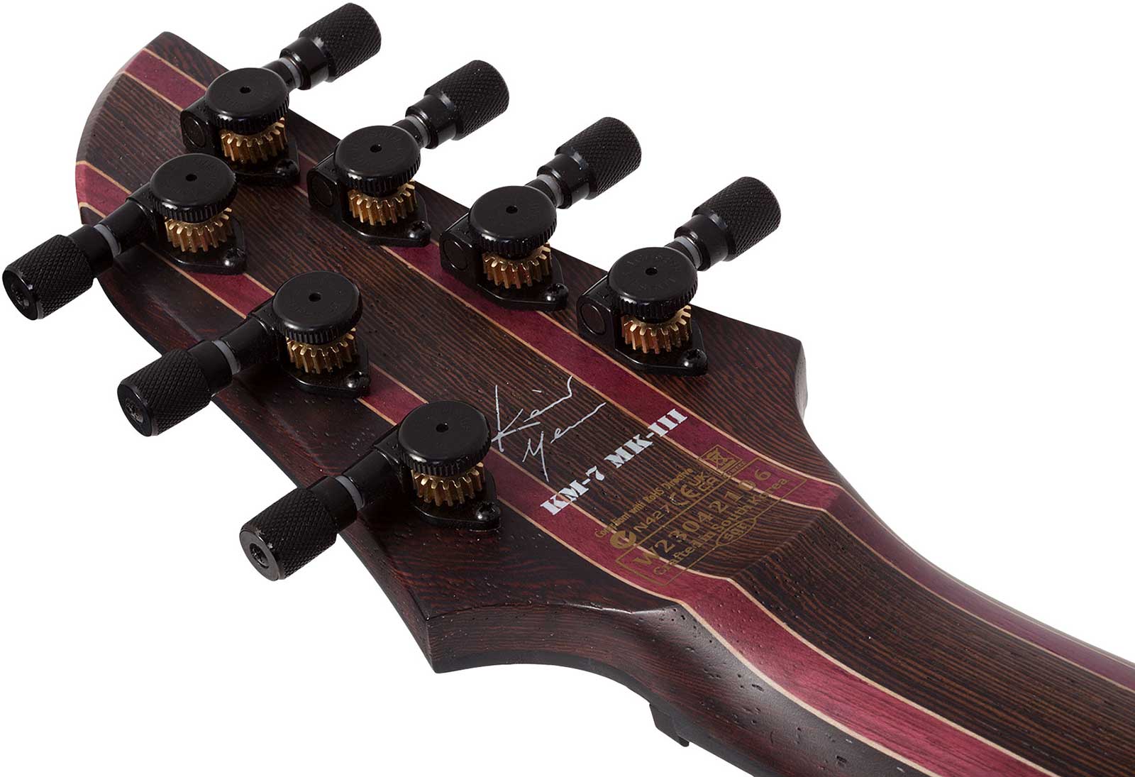 Schecter Keith Merrow Km7 Mkiii Pro Usa 7c 2h Eb - Lagoon Fade - Guitarra electrica metalica - Variation 8