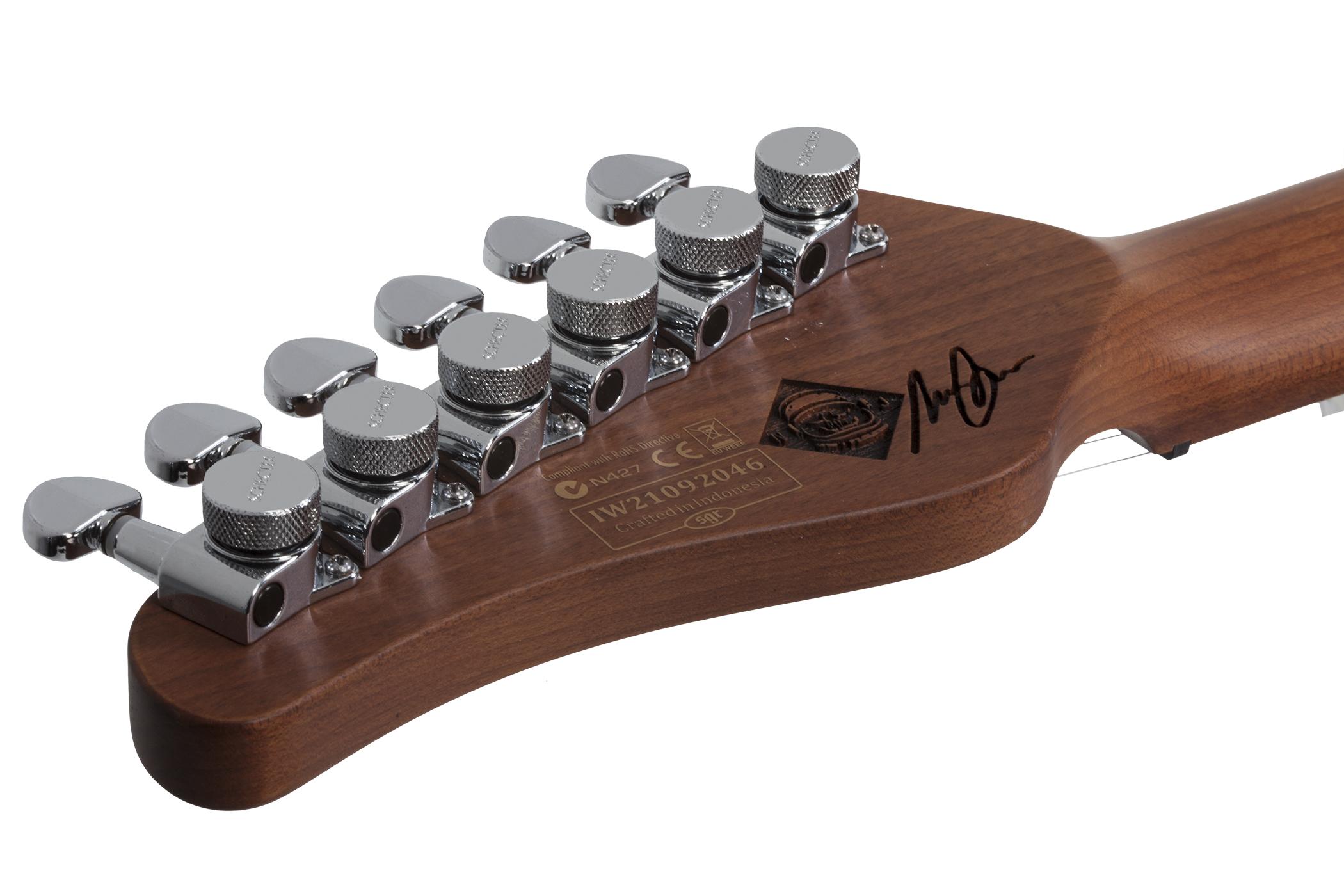 Schecter Nick Johnston Pt Signature Sh Ht Mn - Atomic Ink - Guitarra eléctrica con forma de tel - Variation 3