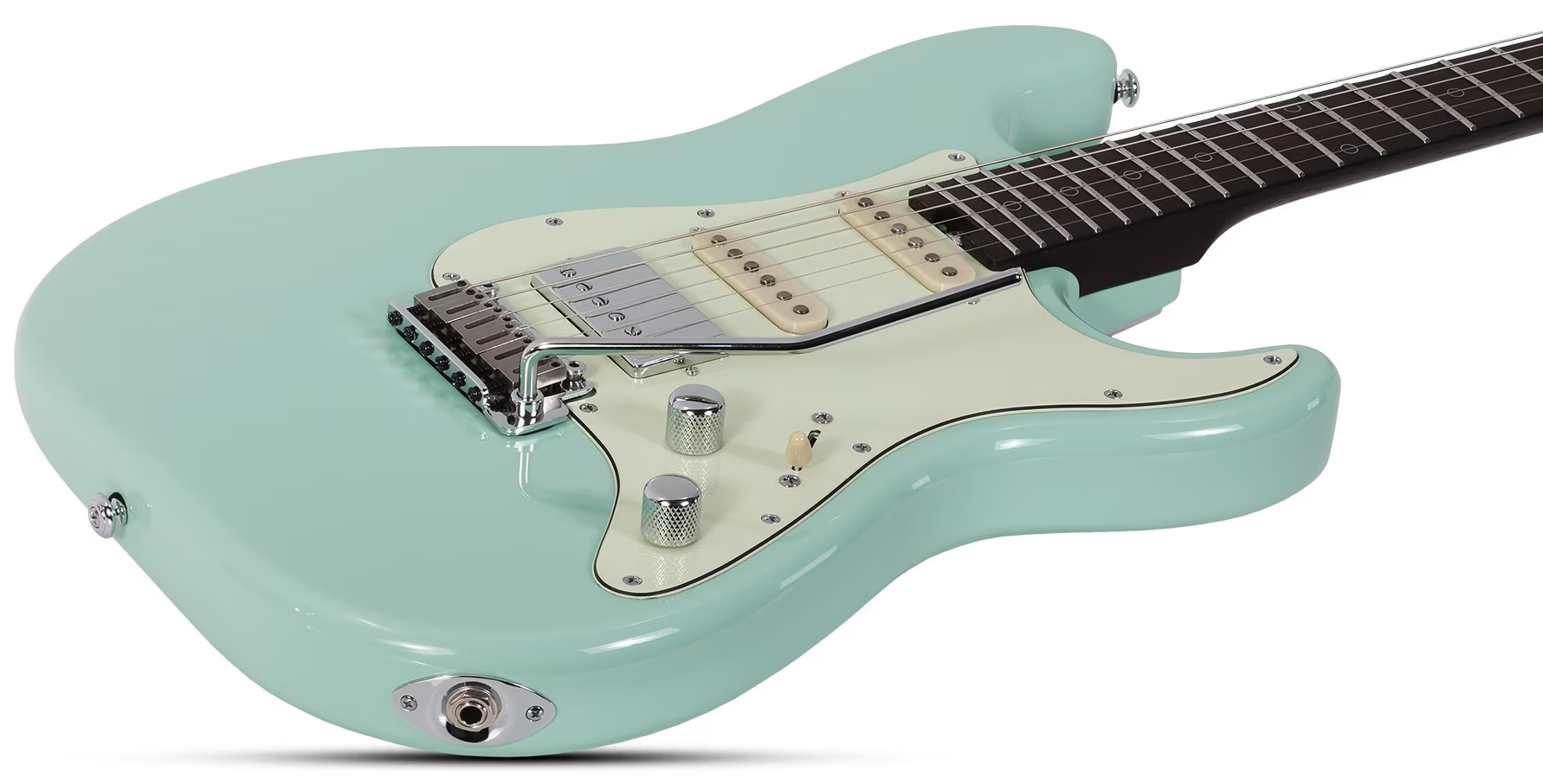 Schecter Nick Johnston Traditional 10th Ann. Signature Hss Trem Eb - Atomic Green - Guitarra eléctrica con forma de str. - Variation 1