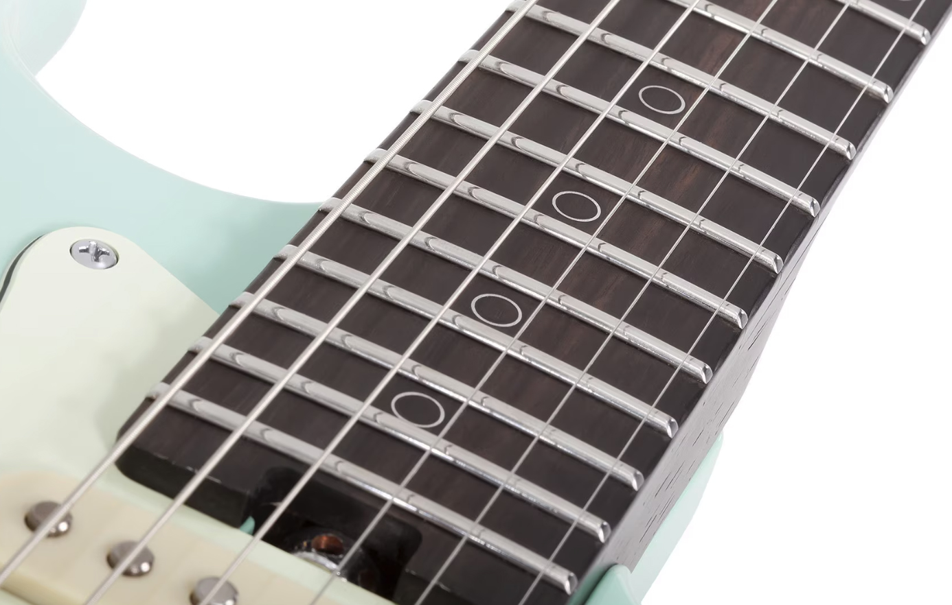 Schecter Nick Johnston Traditional 10th Ann. Signature Hss Trem Eb - Atomic Green - Guitarra eléctrica con forma de str. - Variation 4