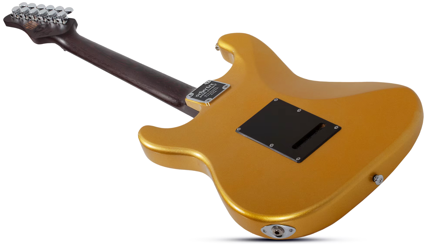 Schecter Nick Johnston Traditional 10th Ann. Signature Hss Trem Eb - Atomic Saffron - Guitarra eléctrica con forma de str. - Variation 4