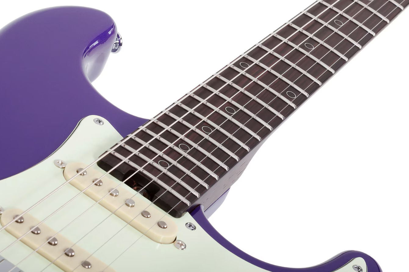 Schecter Nick Johnston Traditional 10th Ann. Signature Hss Trem Eb - Atomic Violet - Guitarra eléctrica con forma de str. - Variation 4