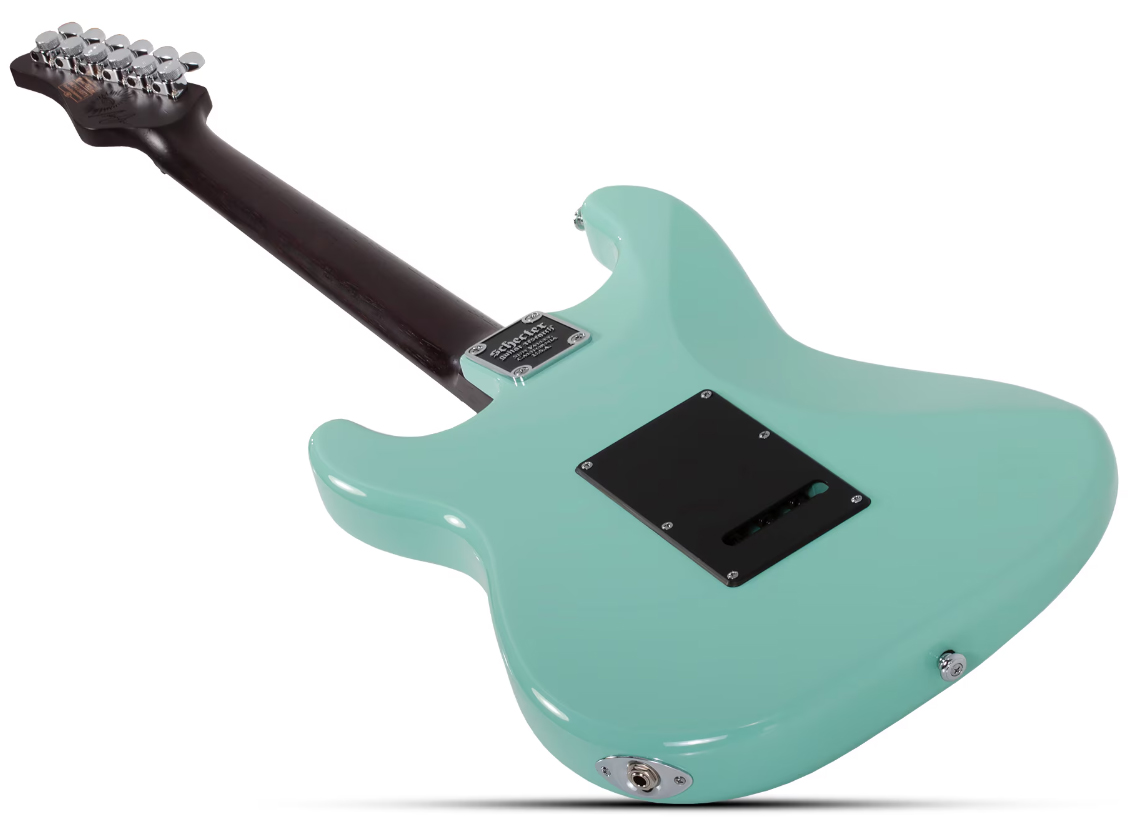 Schecter Nick Johnston Traditional 10th Ann. Signature Hss Trem Eb - Atomic Green - Guitarra eléctrica con forma de str. - Variation 5