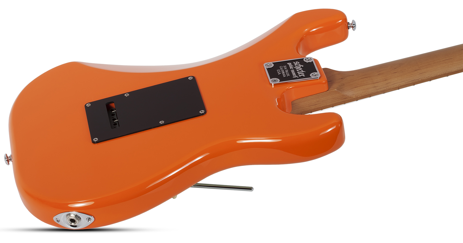 Schecter Nick Johnston Traditional Lh Gaucher Hss Trem Mn - Atomic Orange - Guitarra electrica para zurdos - Variation 2