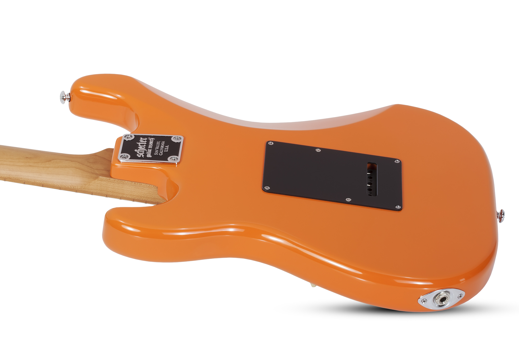 Schecter Nick Johnston Traditional Hss Signature Trem Eb - Atomic Orange - Guitarra eléctrica con forma de str. - Variation 2