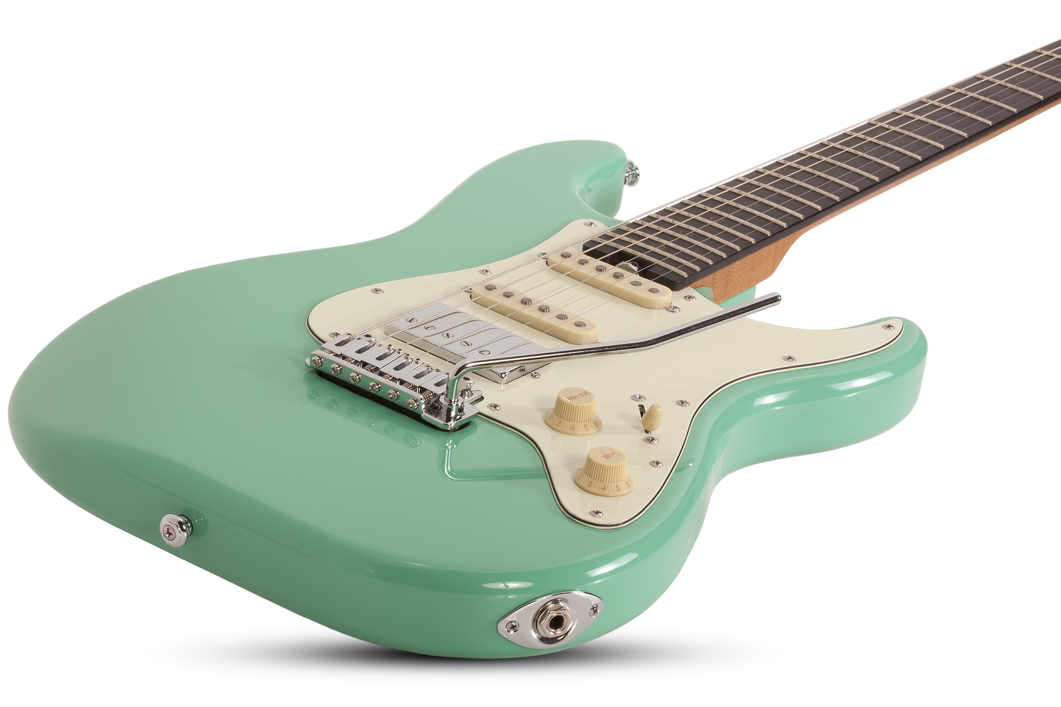 Schecter Nick Johnston Traditional Hss Signature Trem Eb - Atomic Green - Guitarra eléctrica con forma de str. - Variation 1