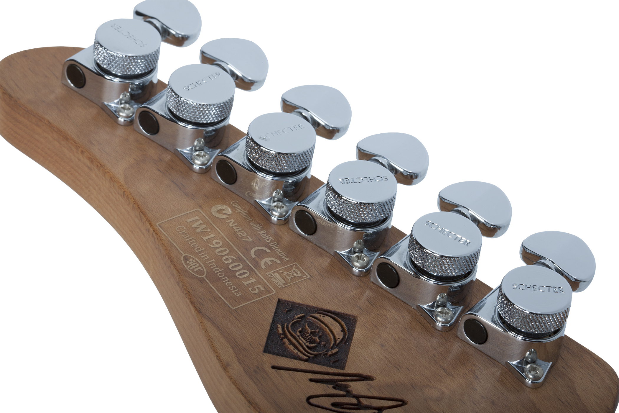 Schecter Nick Johnston Traditional Hss Trem Eb - Atomic Frost - Guitarra eléctrica con forma de str. - Variation 5