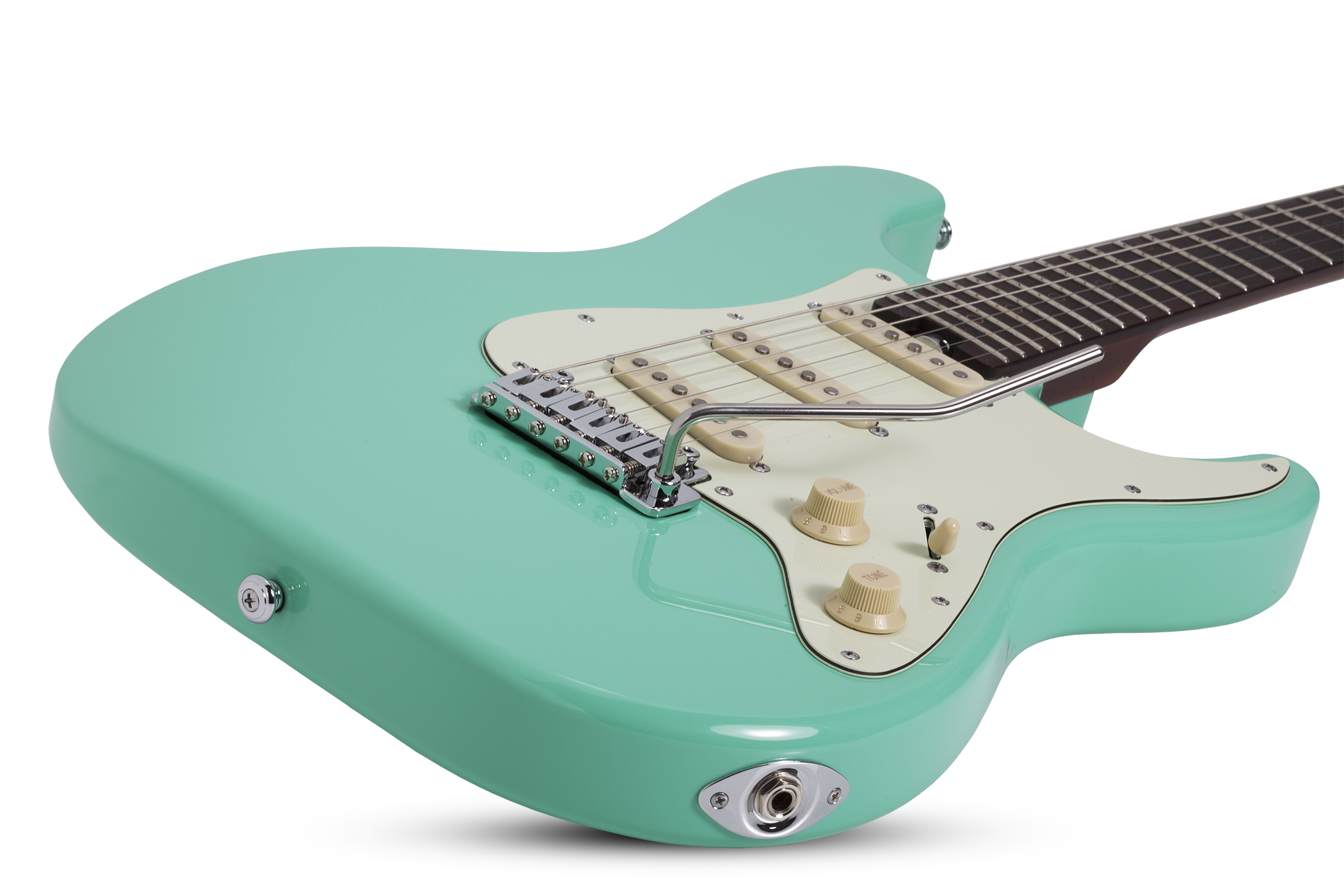 Schecter Nick Johnston Traditional Signature 3s Trem Eb - Atomic Green - Guitarra eléctrica con forma de str. - Variation 1